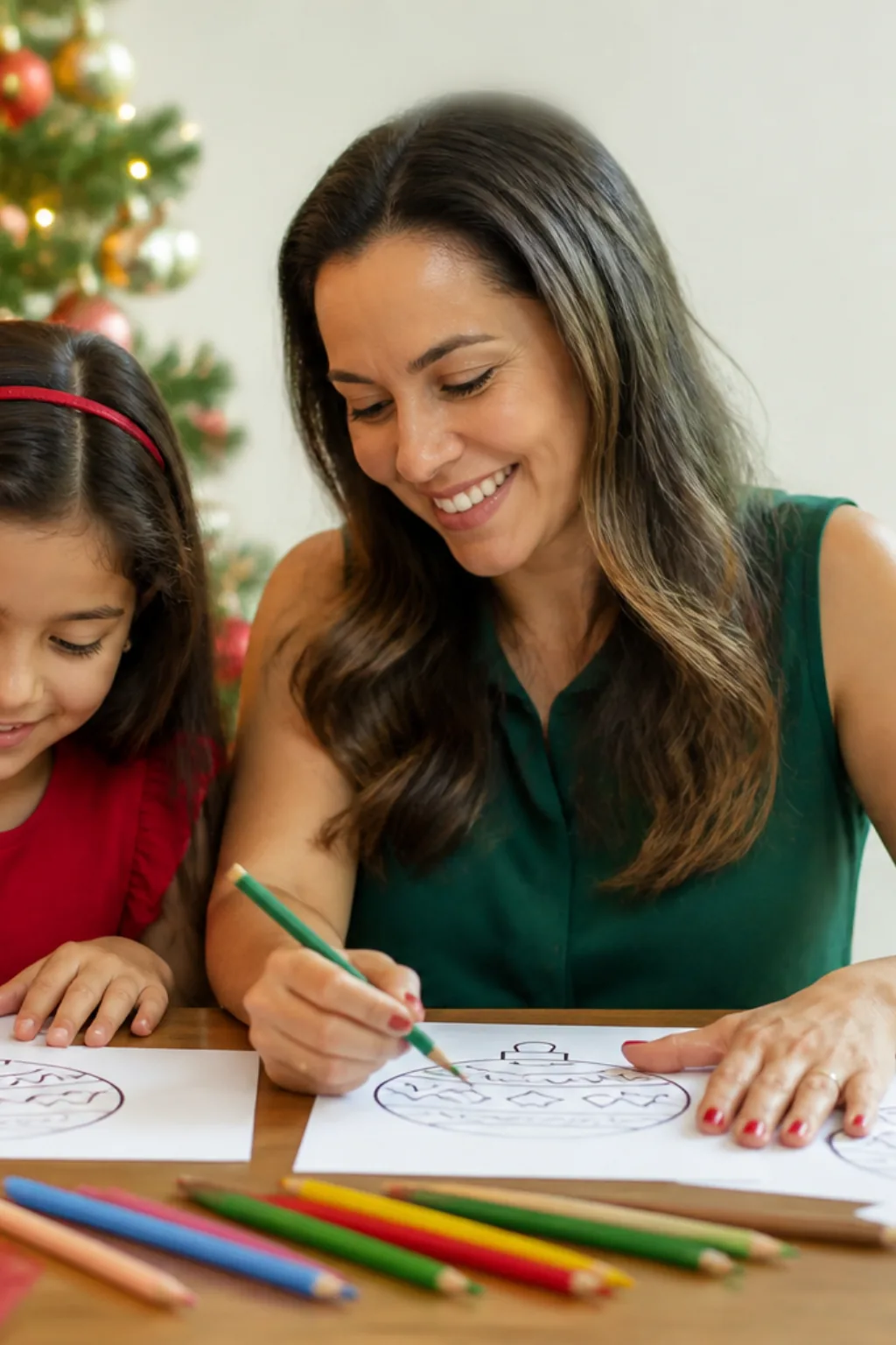 desenhos de bola de natal para colorir - 1