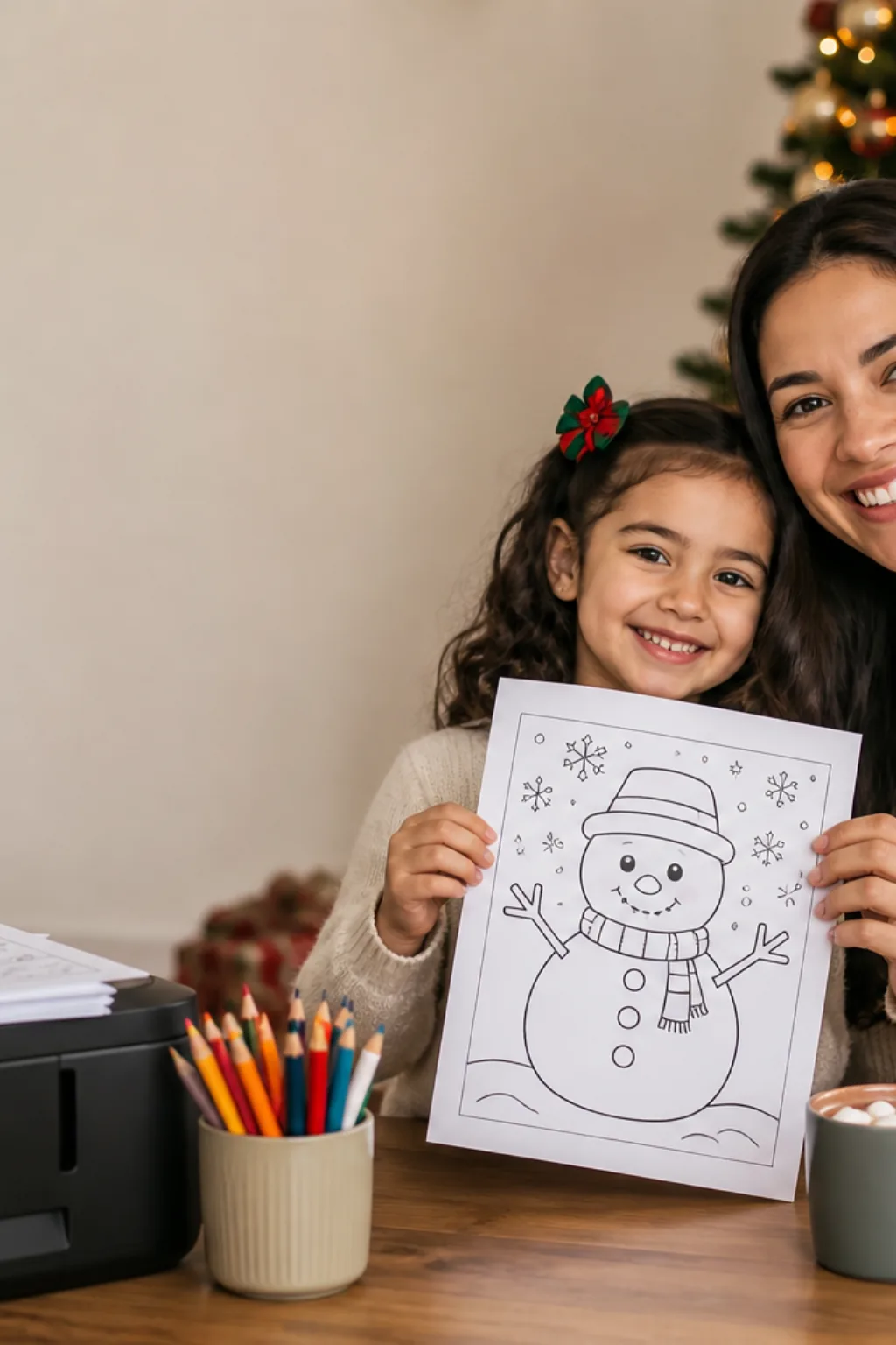 desenhos de boneco de neve para colorir - 1