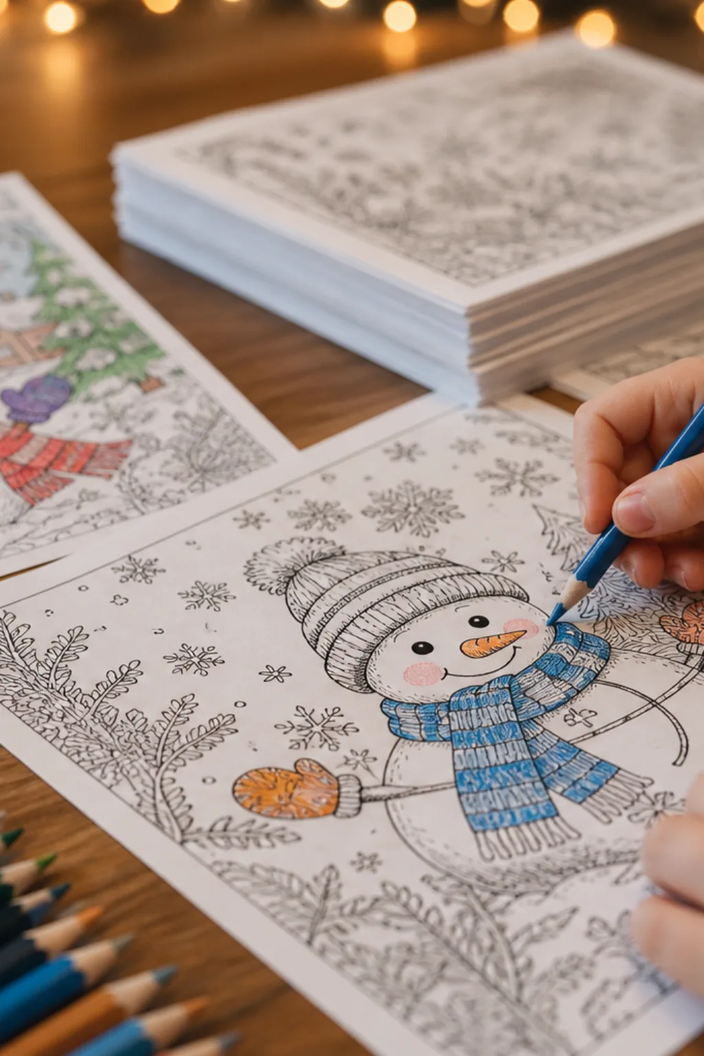 desenhos de boneco de neve para colorir - 2