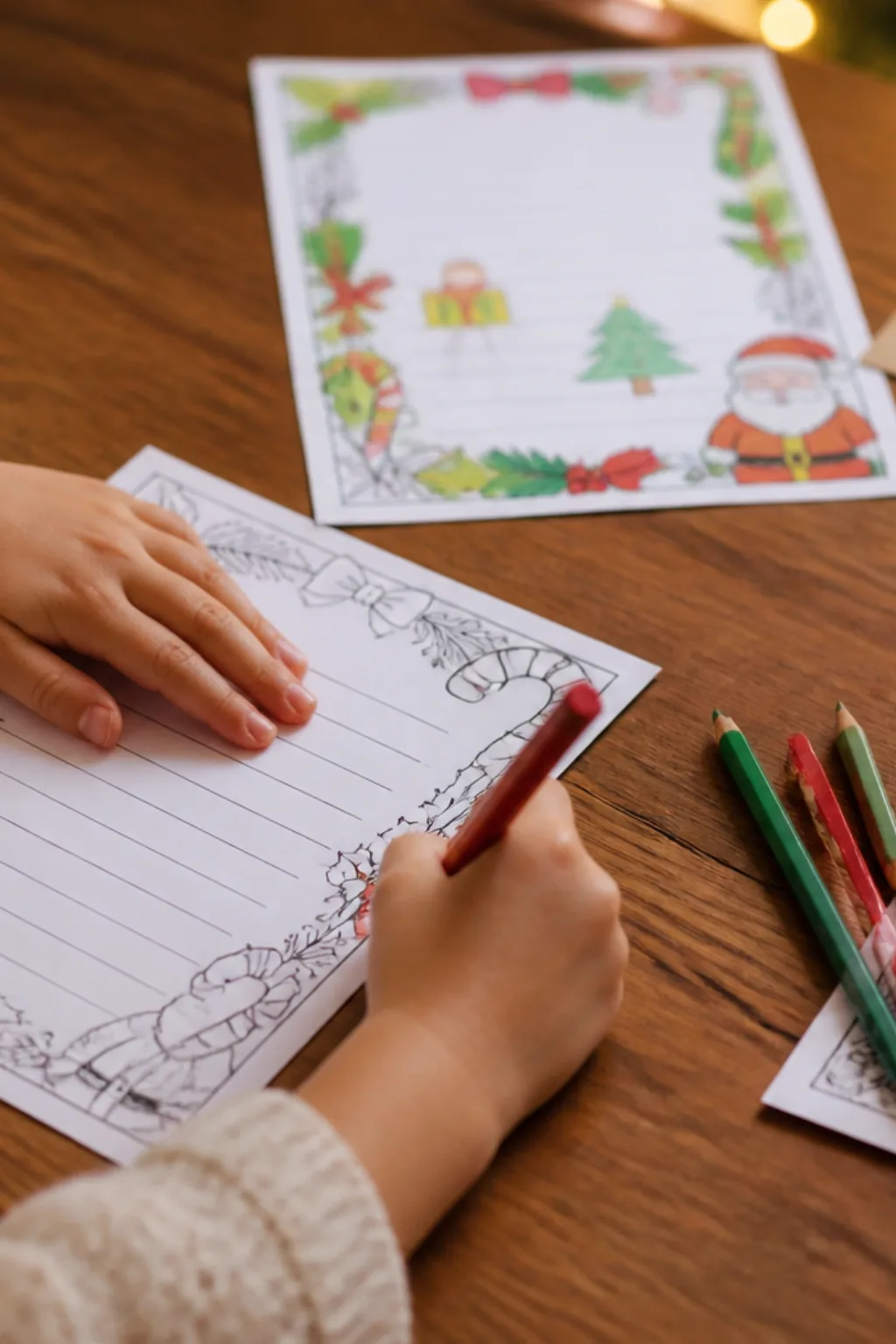 cartas para o papai noel para colorir - 2