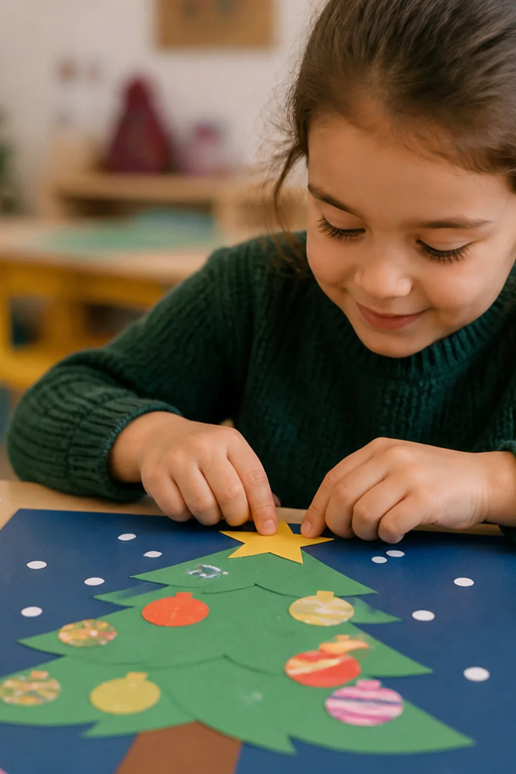 desenhos de natal para colorir e fazer colagem - 2