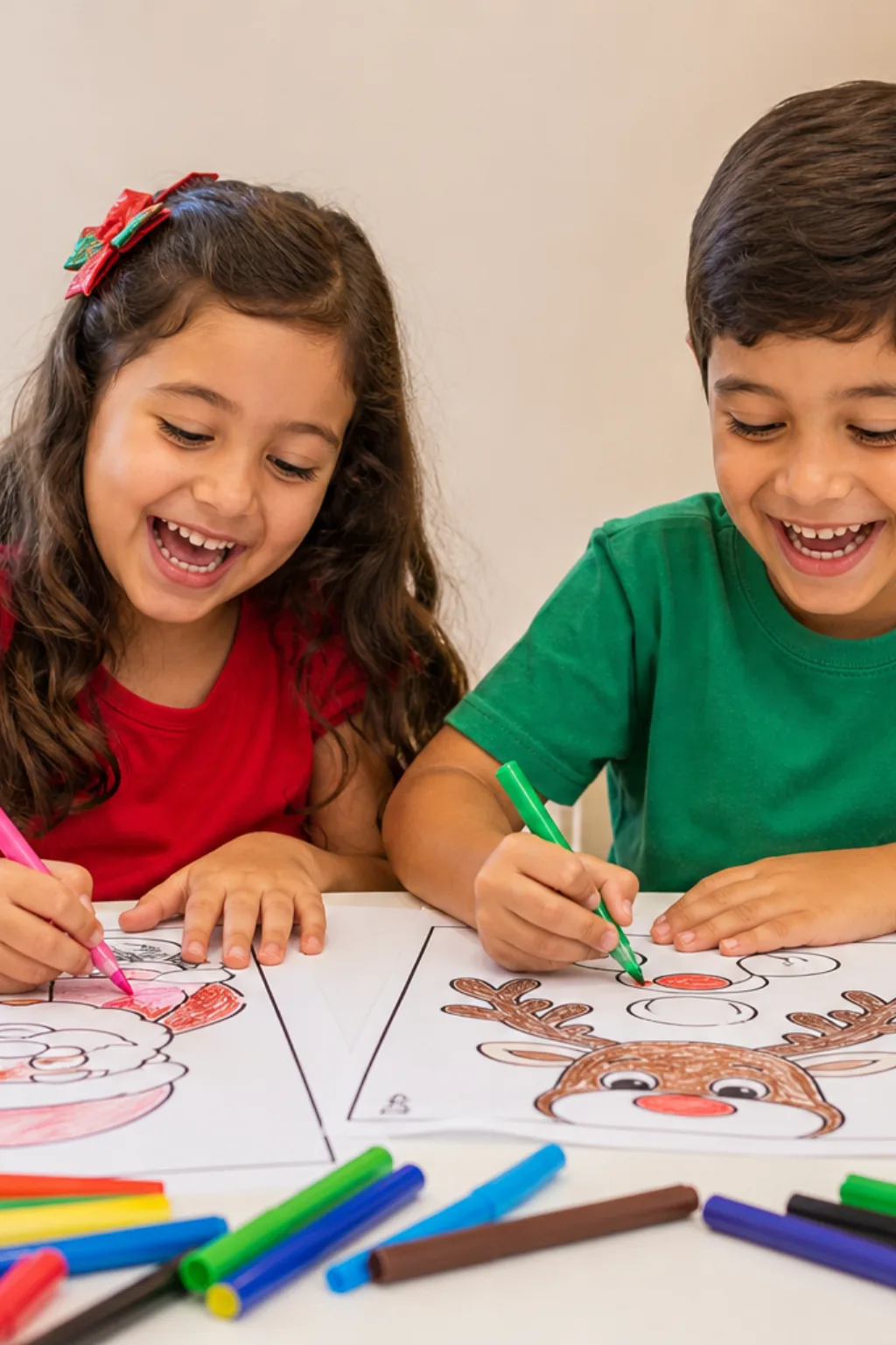 desenhos de natal em estilo cartoon para colorir - 1