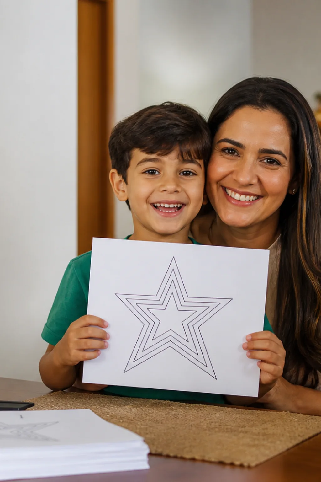 desenhos de estrela de natal para colorir - 1