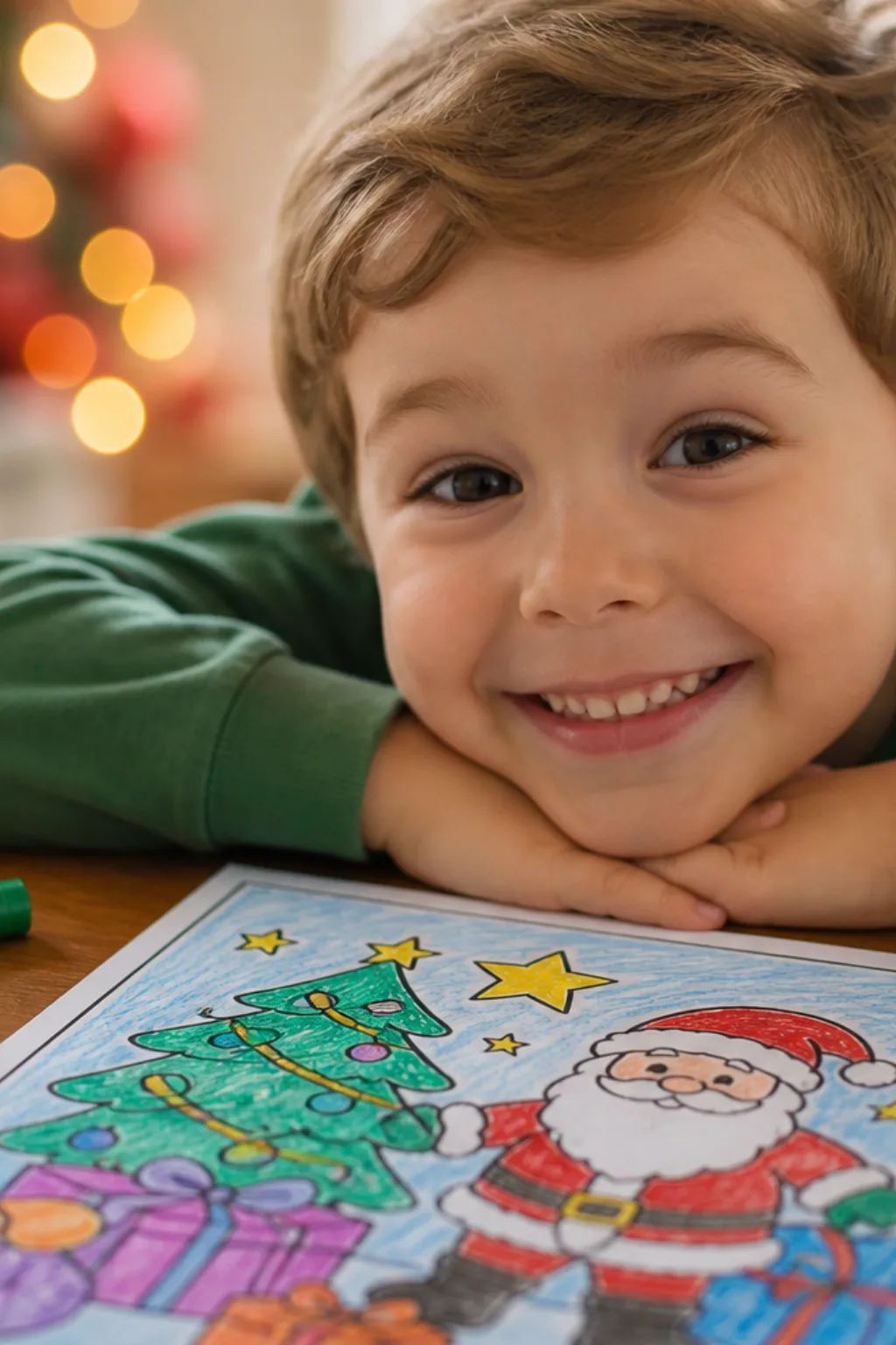 desenhos fáceis de natal para colorir - 2