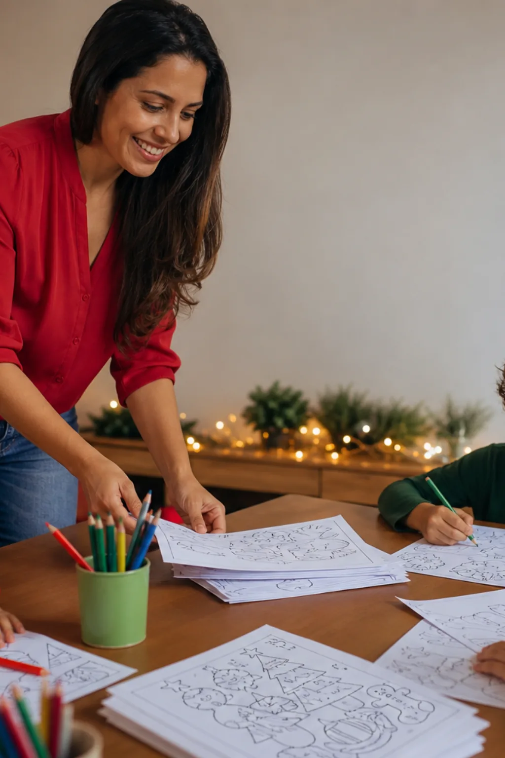 desenhos de festa de natal para colorir - 1