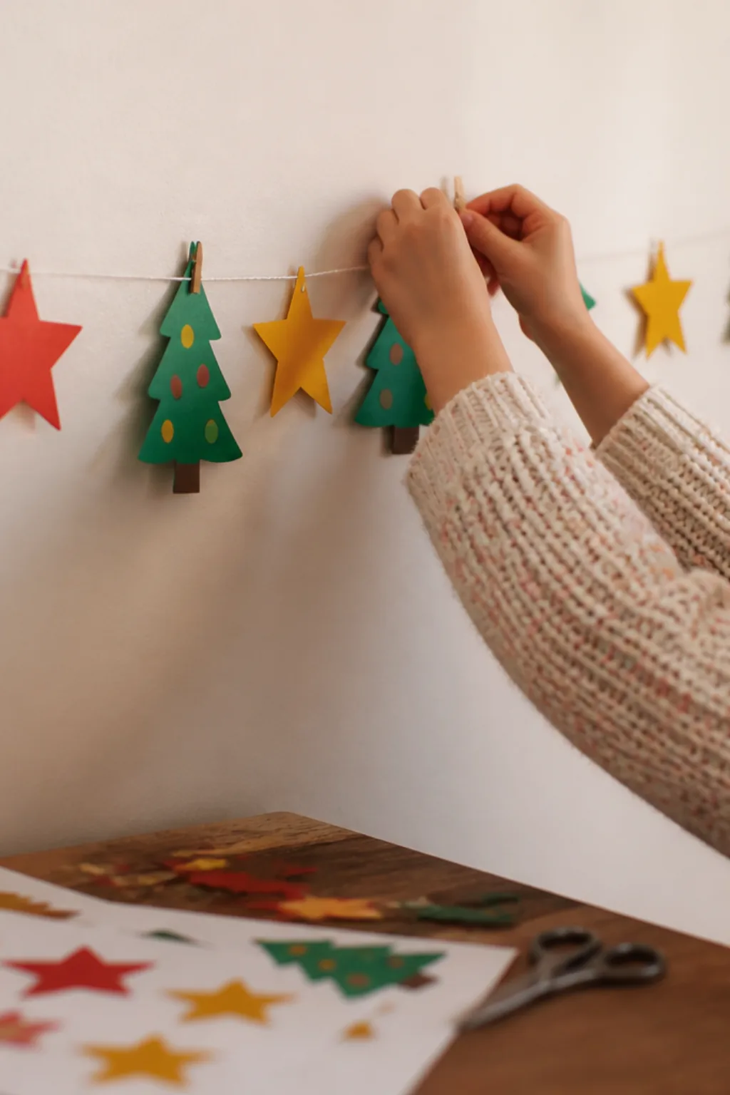 desenhos de festão de Natal para colorir - 2