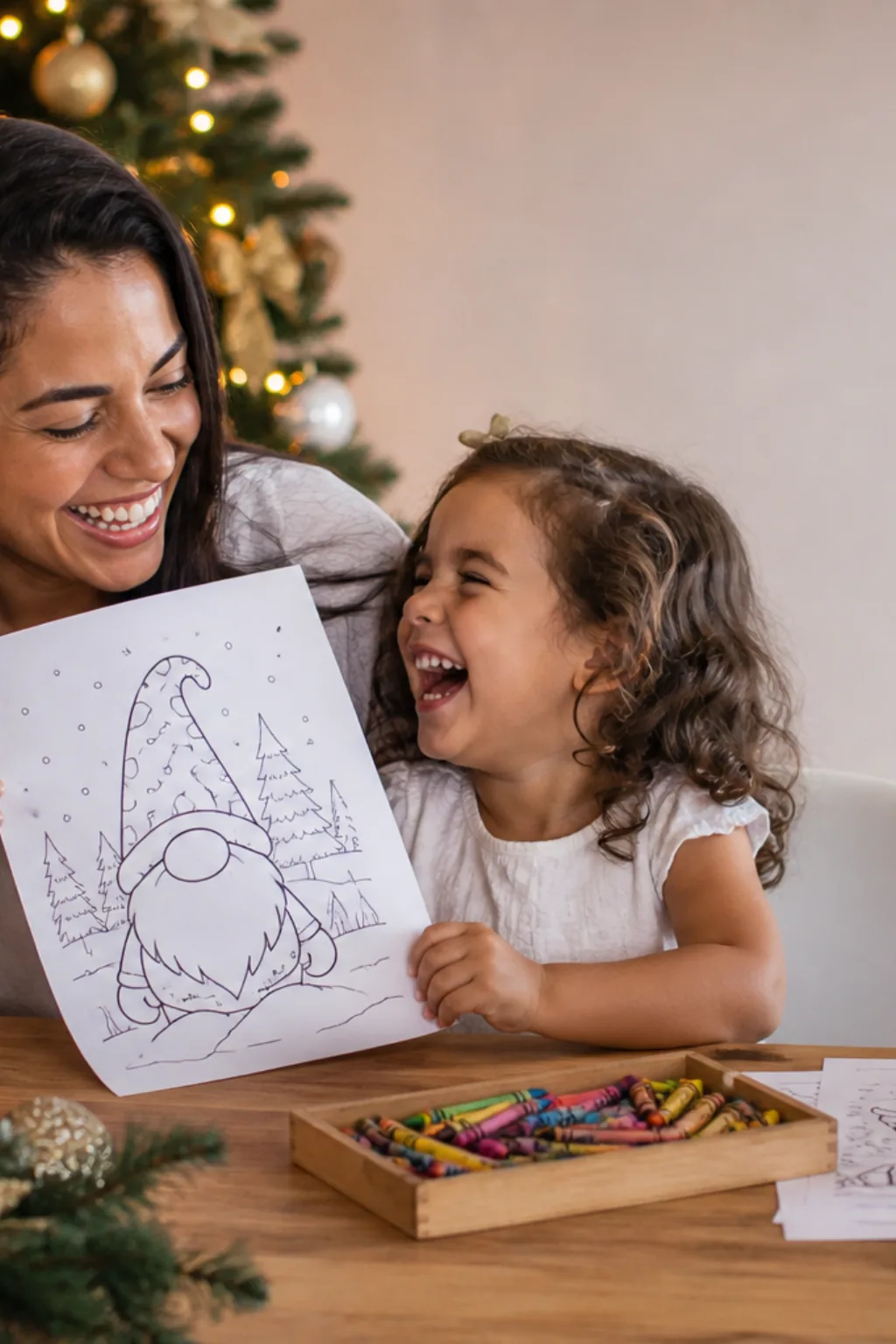 desenhos de gnomo de natal para colorir - 1