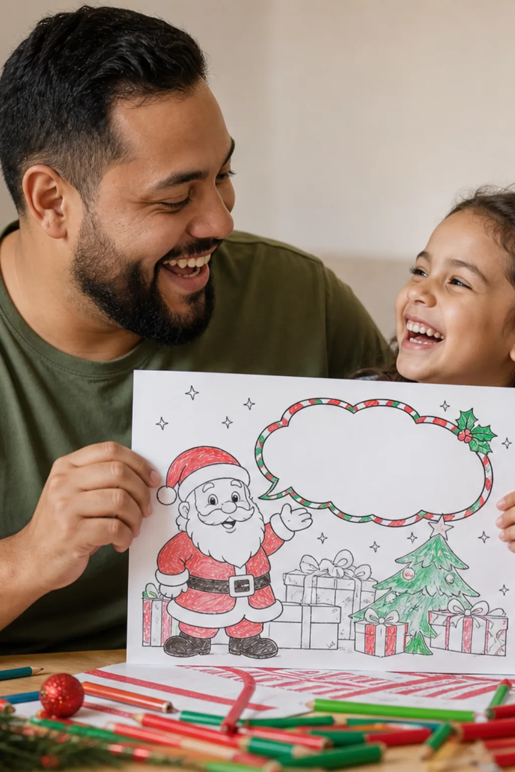 desenhos com a frase Ho Ho Ho para colorir - 1