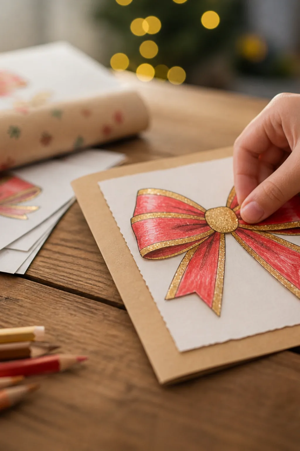 desenhos de laço de natal para colorir - 2