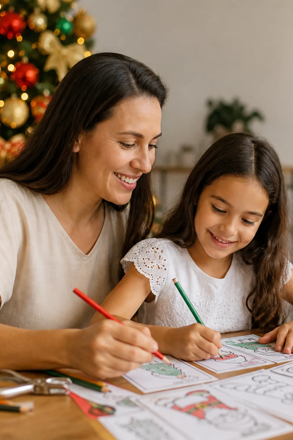 marcadores de página de natal para colorir - 1