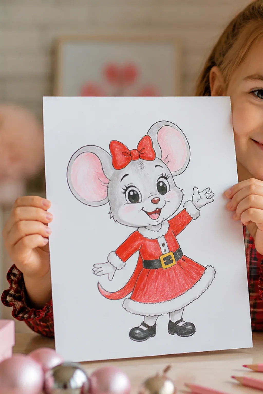 desenhos da minnie no natal para colorir - 2