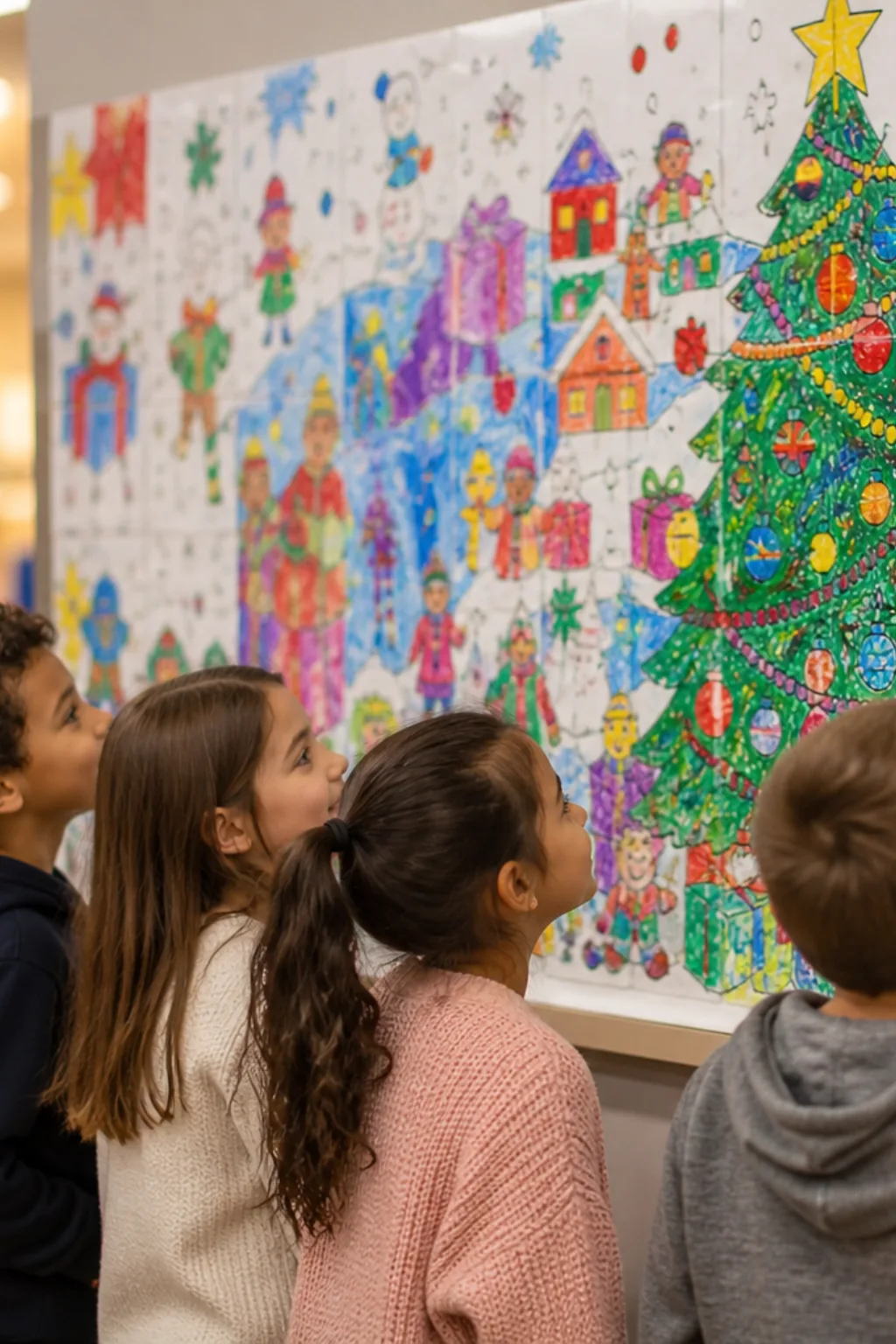 painéis de natal para colorir - 2