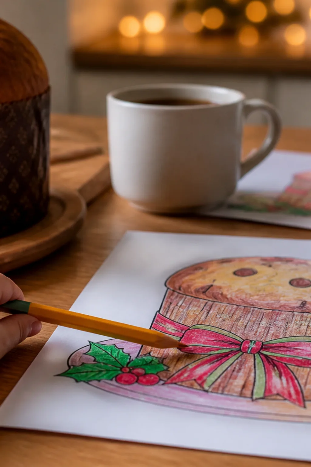 desenhos de panetone para colorir - 2