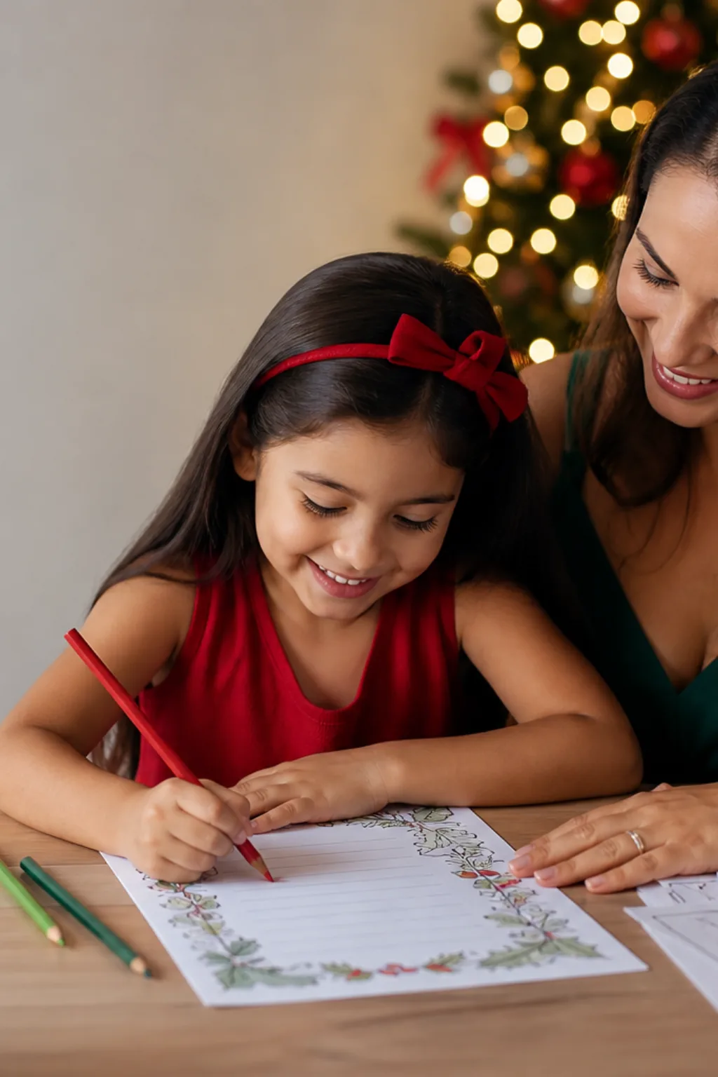 papéis de carta de natal para colorir - 1