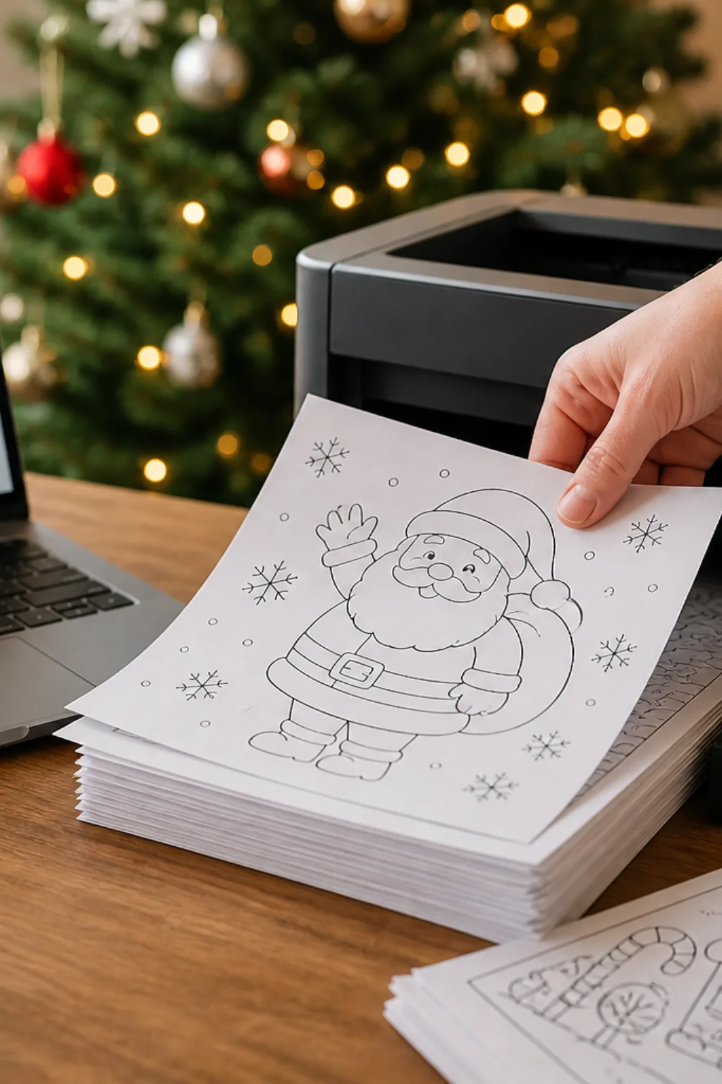desenhos de natal para colorir em PDF - 2