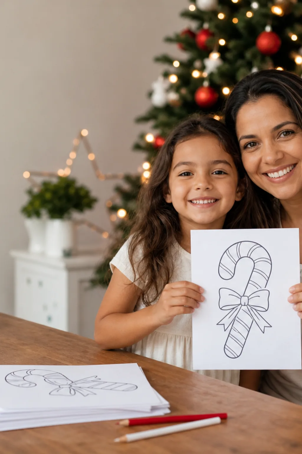 desenhos de pirulito de natal para colorir - 1