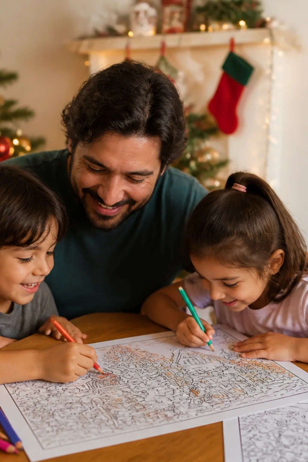 desenhos do polo norte do papai noel para colorir - 1