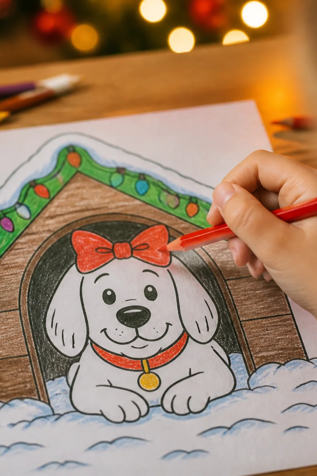 desenhos do snoopy no natal para colorir - 2