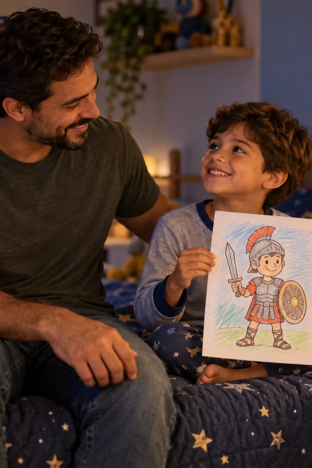 desenhos da armadura de deus para colorir — exemplo criado na Desenhos pra Colorir