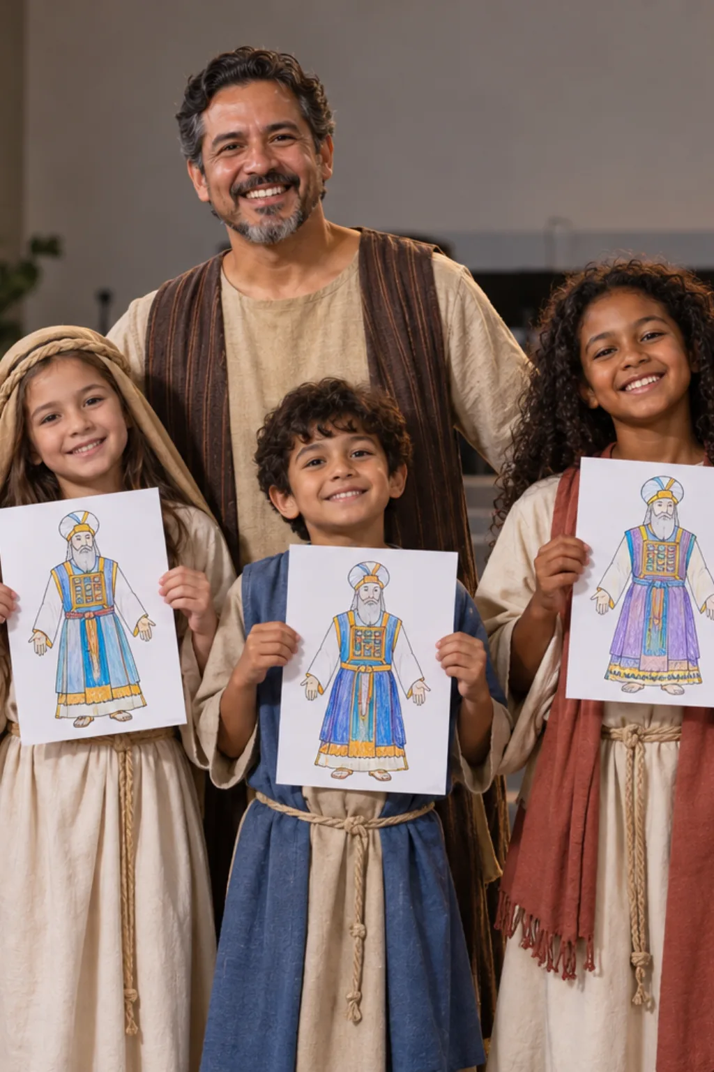 desenhos de Caifás para colorir — exemplo criado na Desenhos pra Colorir
