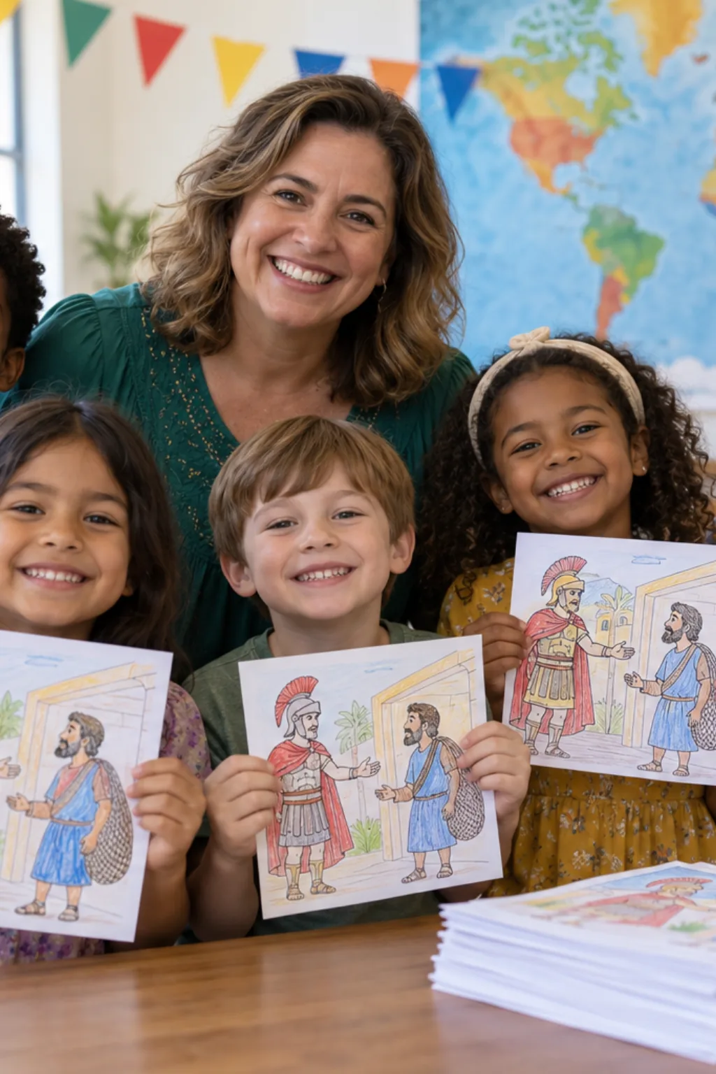 desenhos do Centurião Cornélio para colorir — exemplo criado na Desenhos pra Colorir