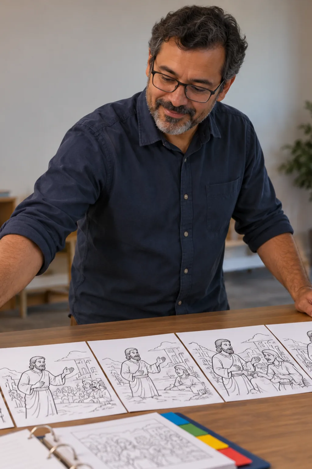 desenhos do Livro de Atos dos Apóstolos para colorir — exemplo criado na Desenhos pra Colorir