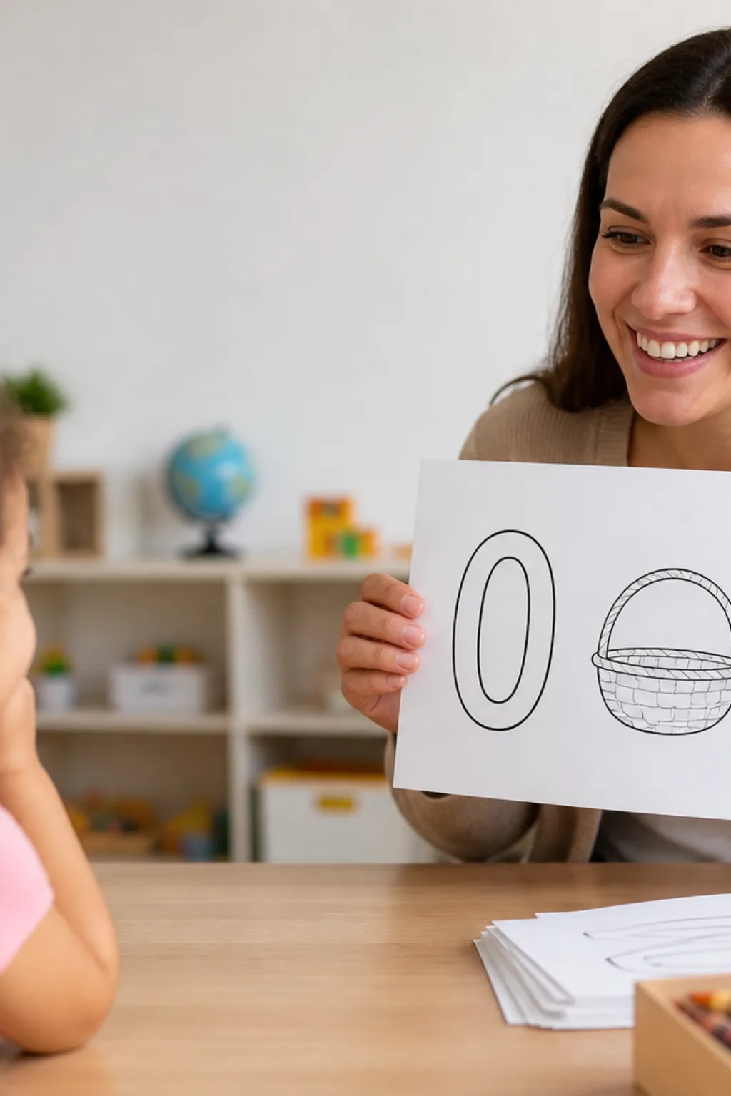 desenhos do número 0 para colorir — exemplo criado na Desenhos pra Colorir