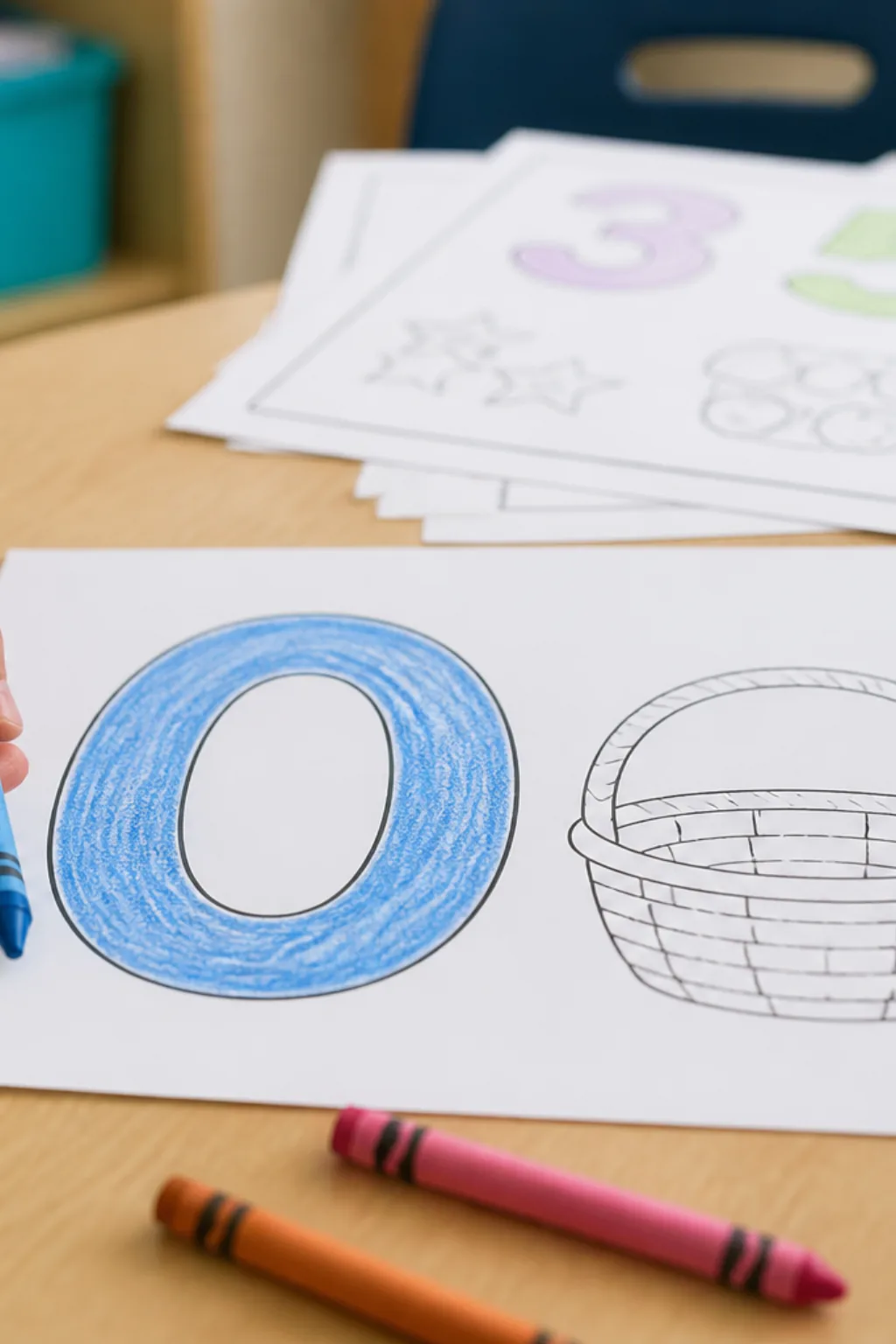 desenhos do número 0 para colorir - 2
