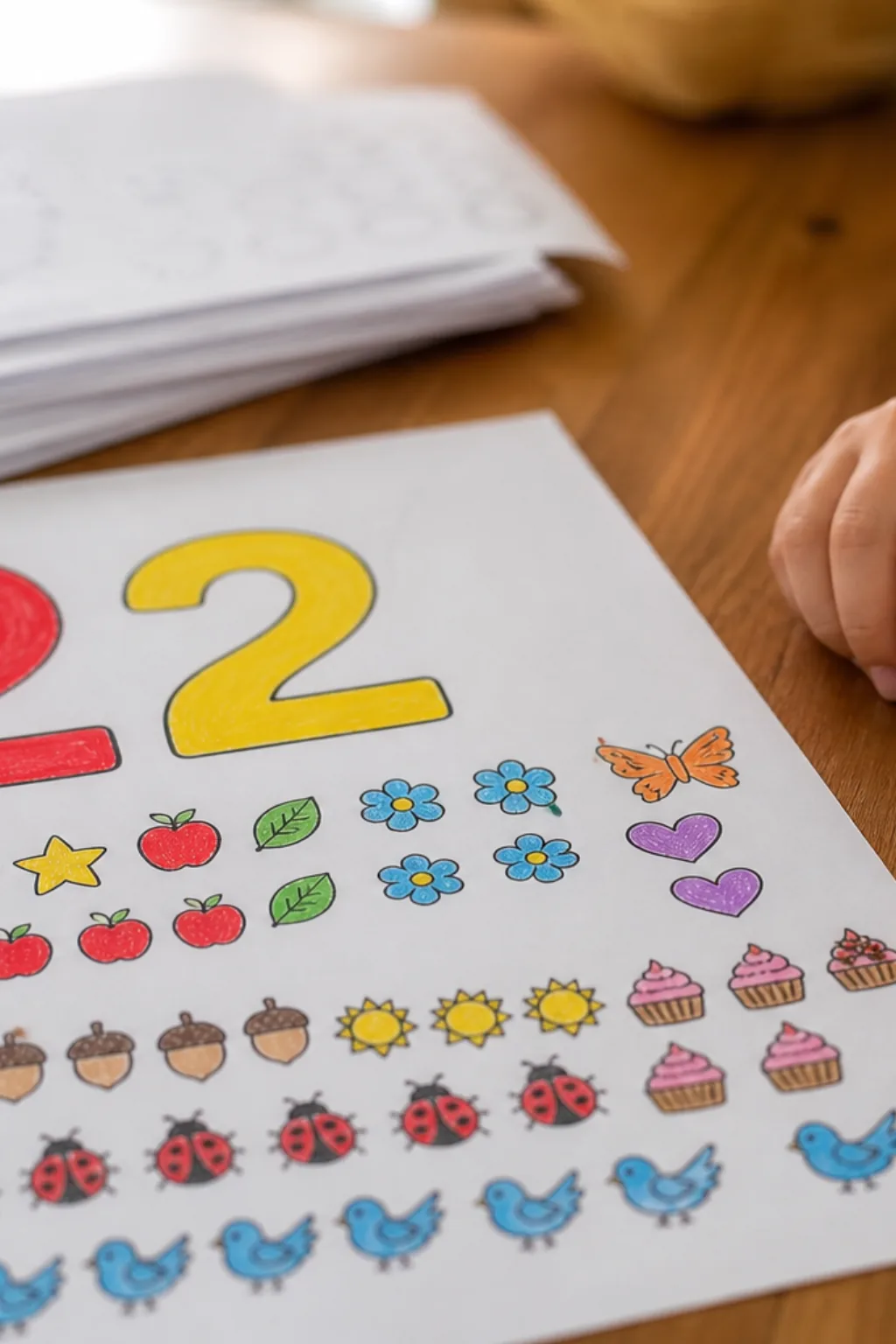 número 22 para colorir - 2