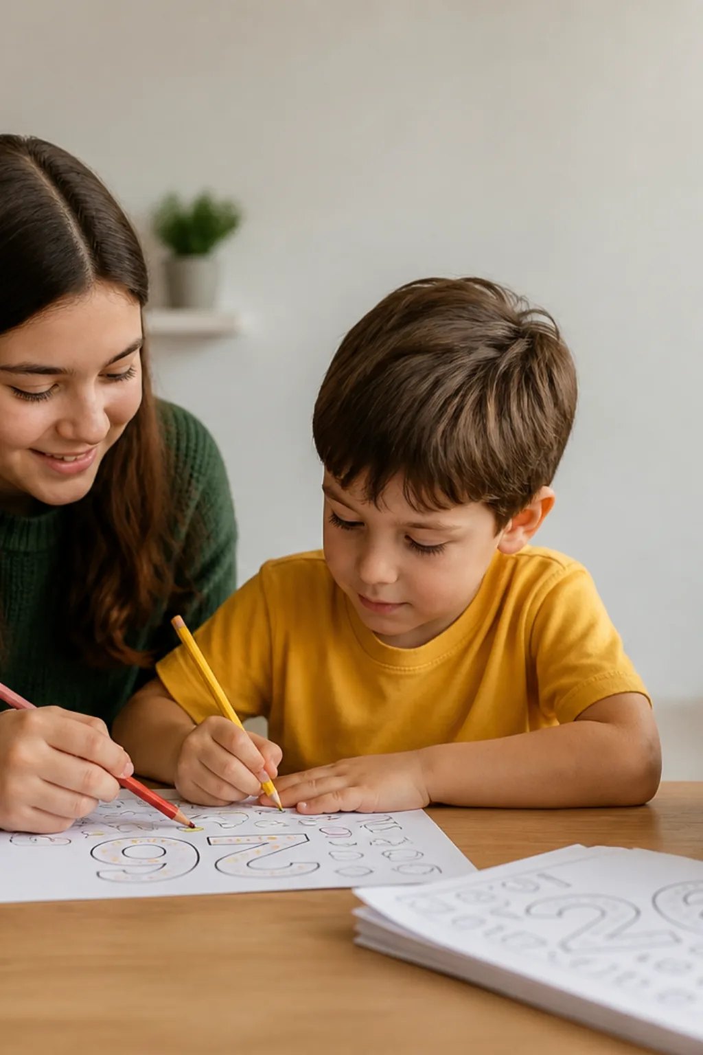 número 26 para colorir — exemplo criado na Desenhos pra Colorir