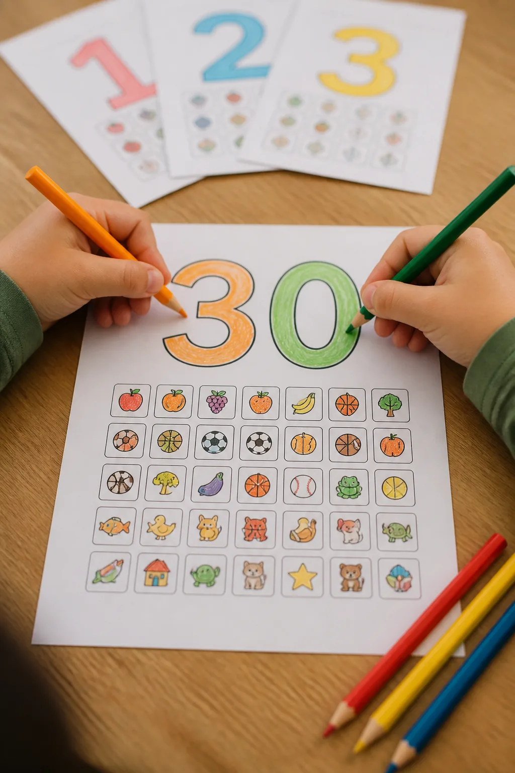 número 30 para colorir - 2