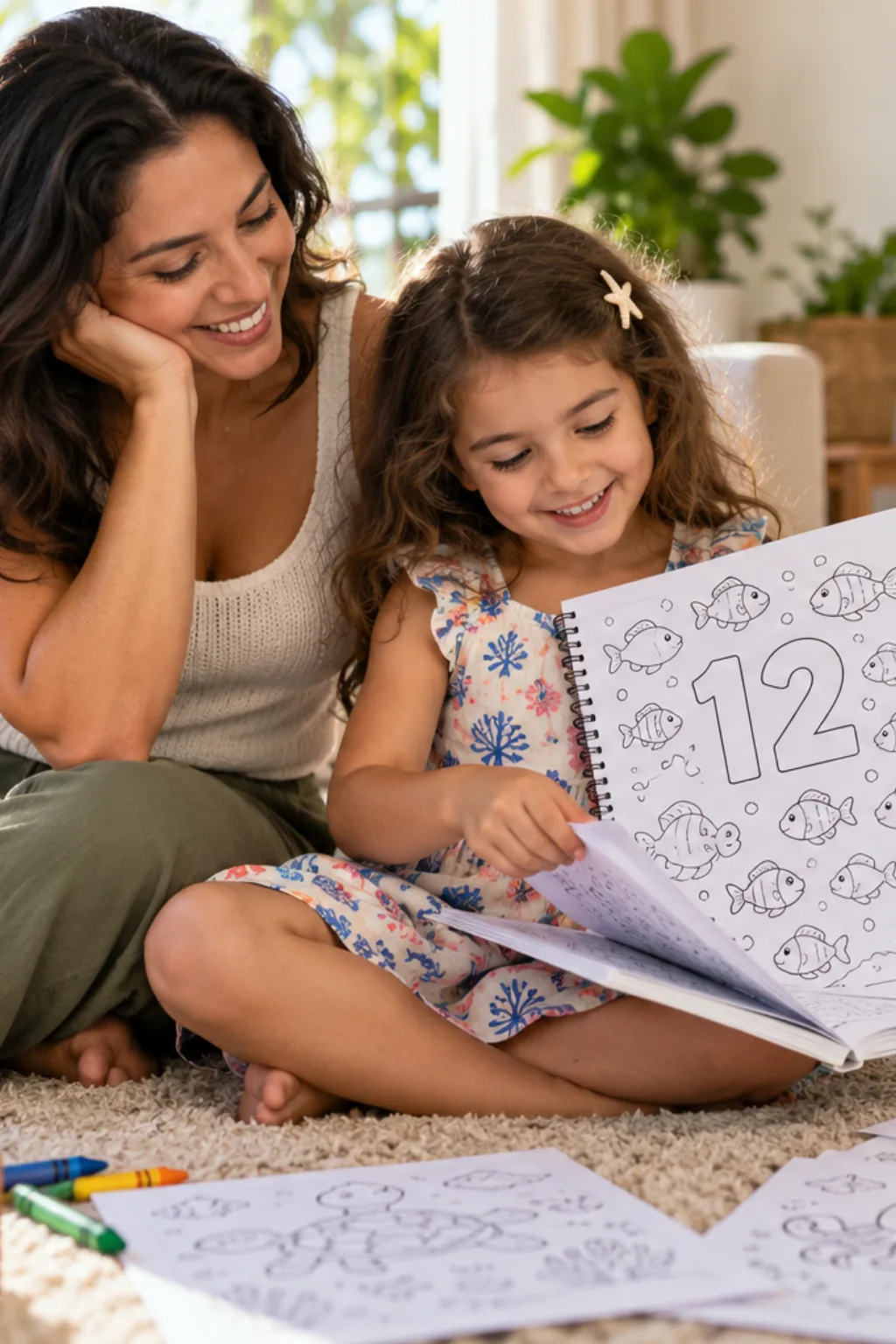 desenhos de números de 1 a 50 para colorir — exemplo criado na Desenhos pra Colorir