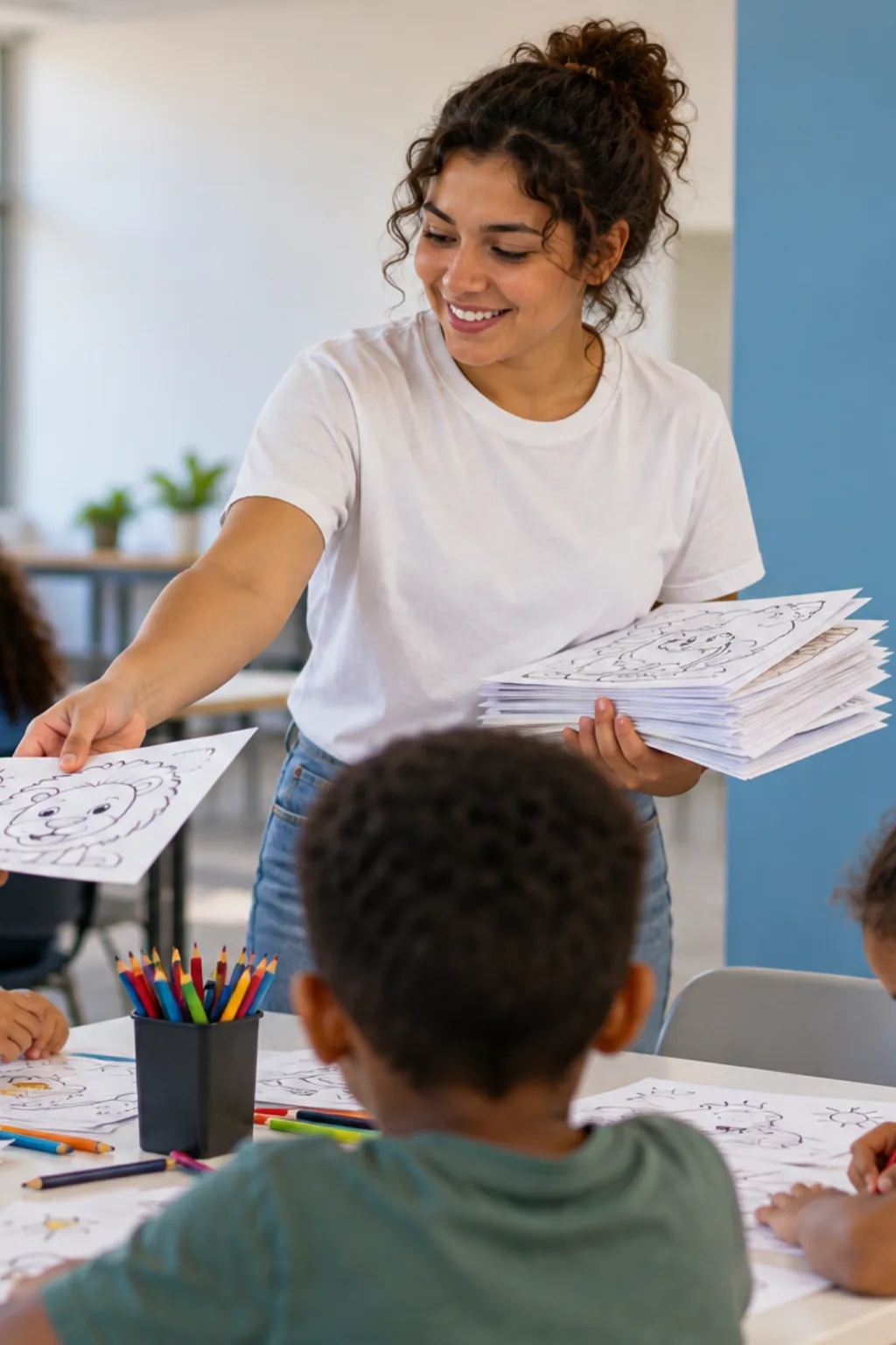 número 18 para colorir — exemplo criado na Desenhos pra Colorir