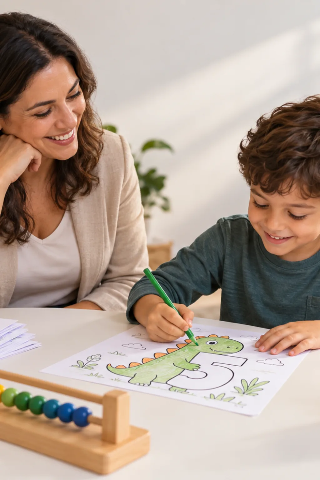desenhos de números de 20 a 30 para colorir — exemplo criado na Desenhos pra Colorir