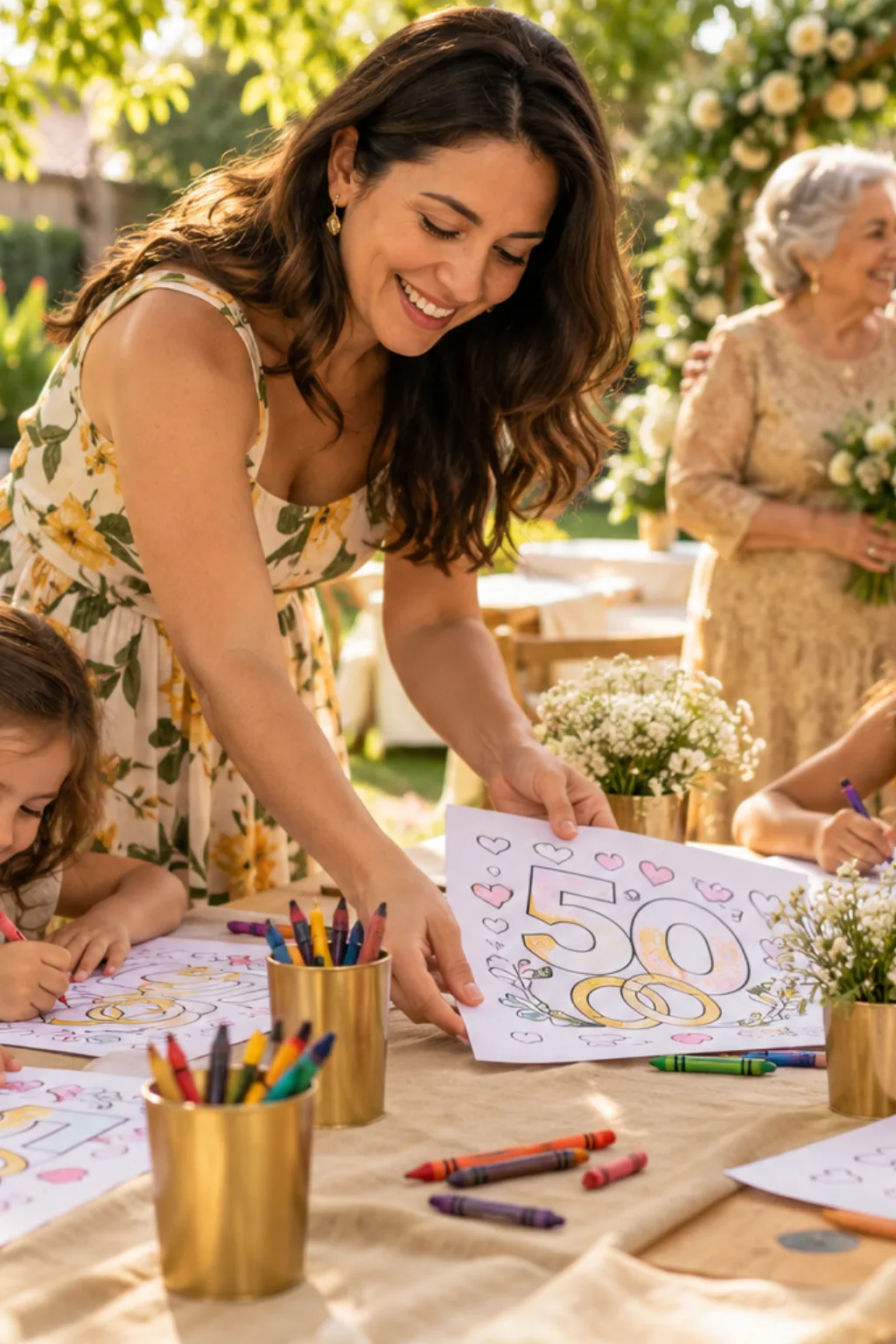 desenhos do número 50 para colorir — exemplo criado na Desenhos pra Colorir