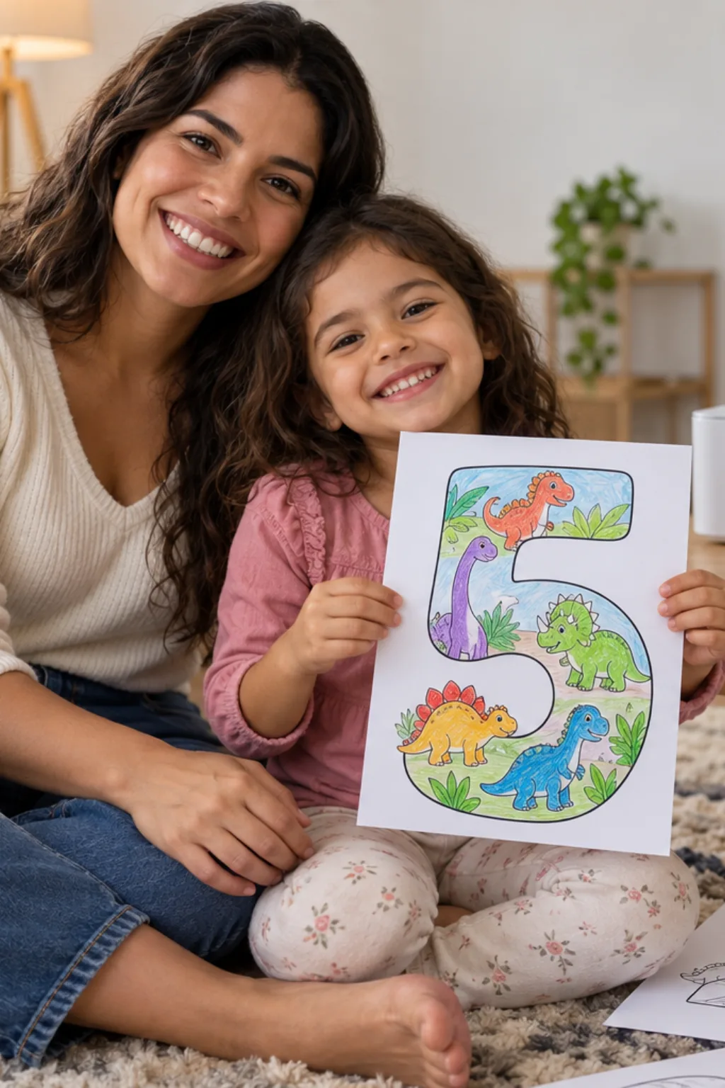 números para colorir de 1 a 100 — exemplo criado na Desenhos pra Colorir