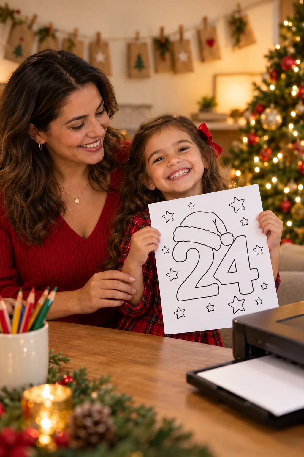 desenhos do número 24 para colorir — exemplo criado na Desenhos pra Colorir