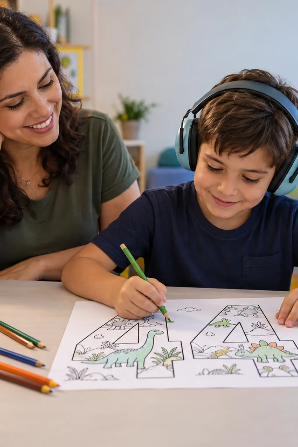 desenhos do número 44 para colorir — exemplo criado na Desenhos pra Colorir