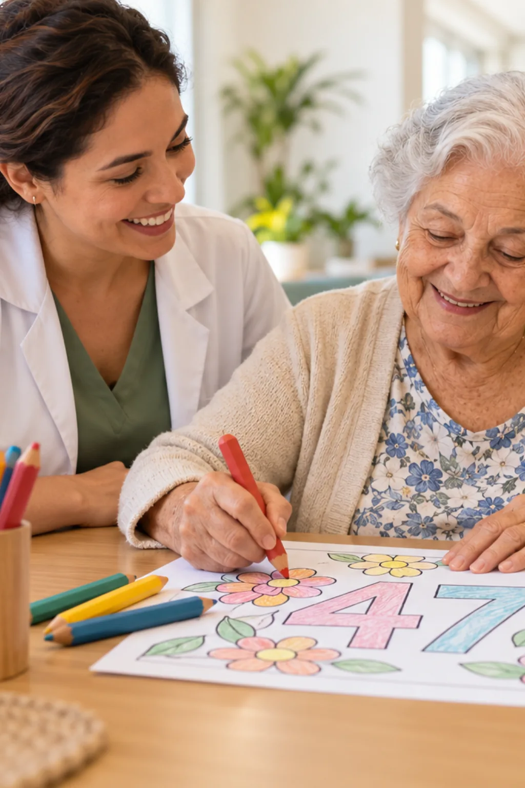 desenhos do número 47 para colorir — exemplo criado na Desenhos pra Colorir