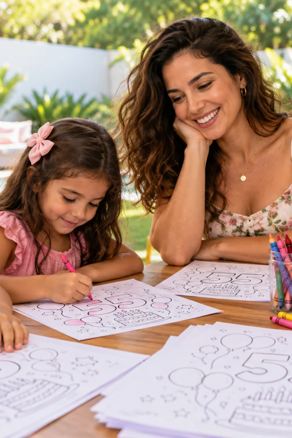 desenhos do número 55 para colorir — exemplo criado na Desenhos pra Colorir