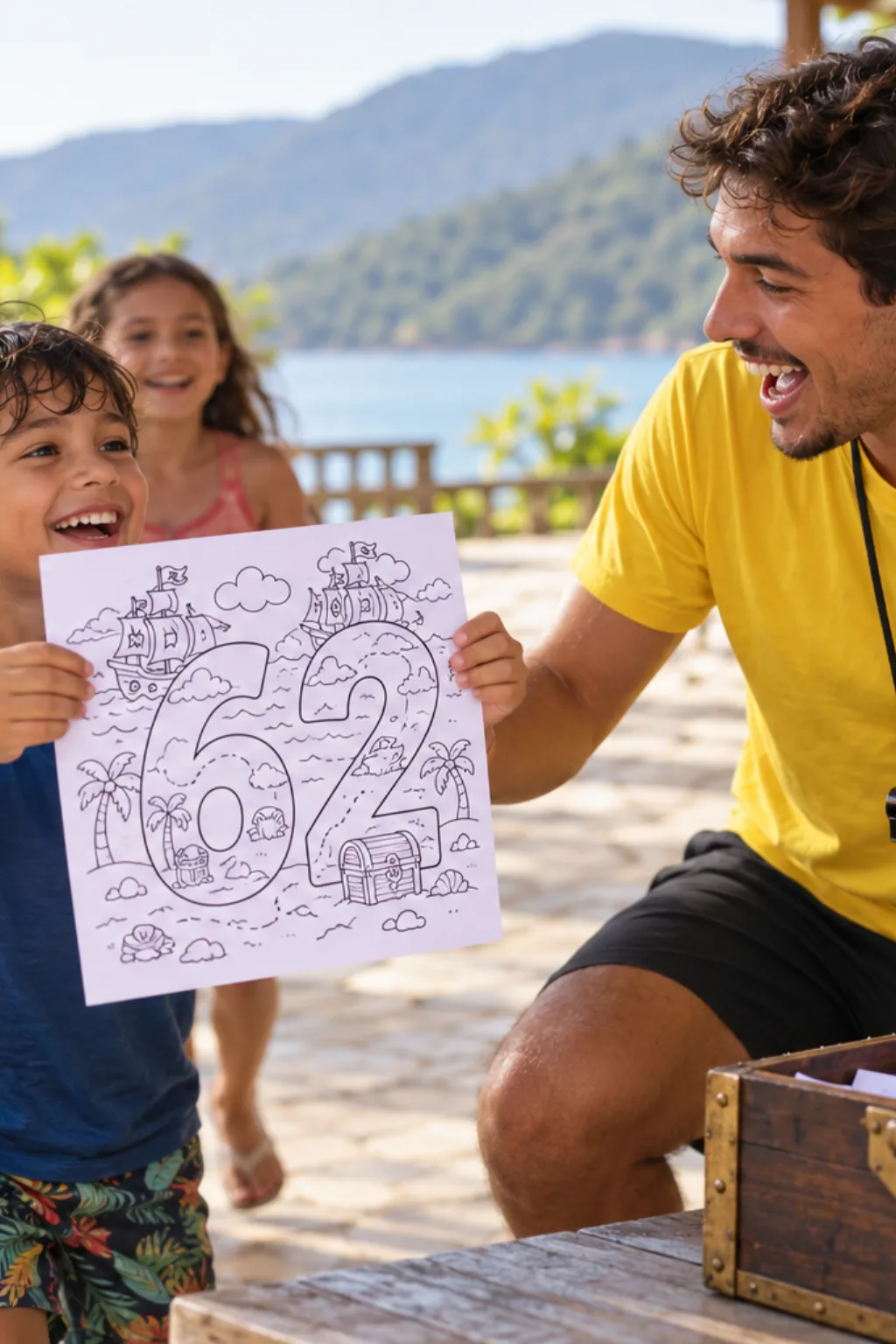 desenhos do número 62 para colorir — exemplo criado na Desenhos pra Colorir
