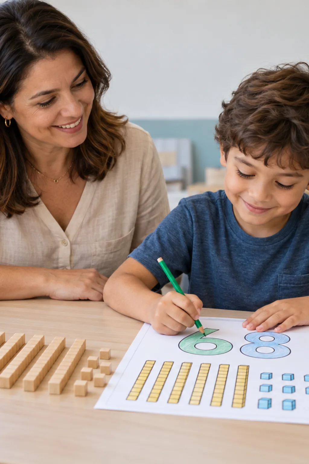desenhos do número 68 para colorir — exemplo criado na Desenhos pra Colorir