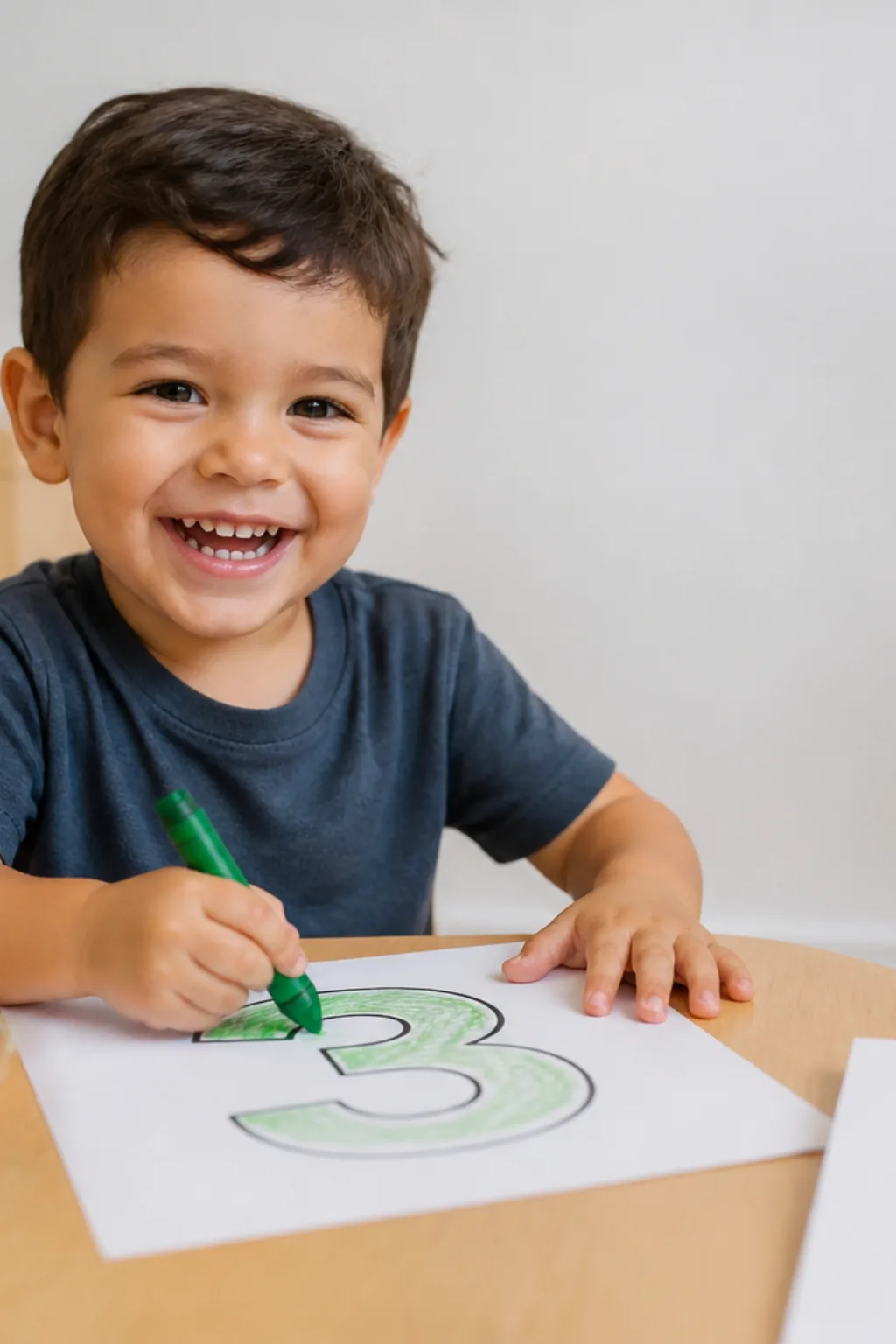 números grandes para colorir — exemplo criado na Desenhos pra Colorir
