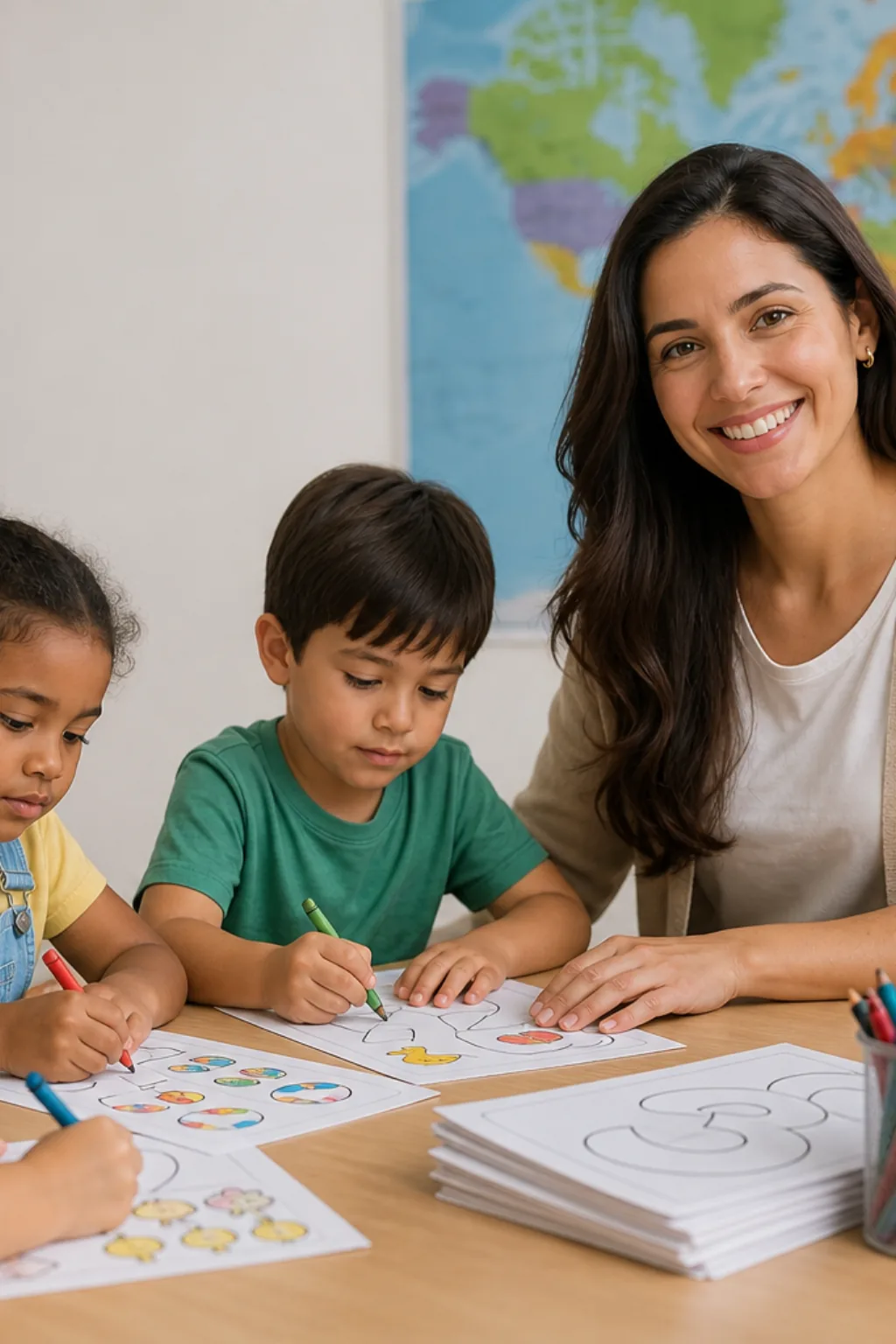 números em inglês para colorir — exemplo criado na Desenhos pra Colorir