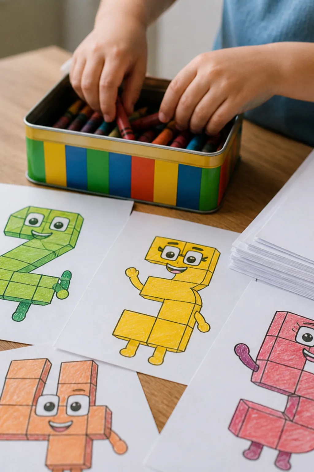 numberblocks para colorir - 2