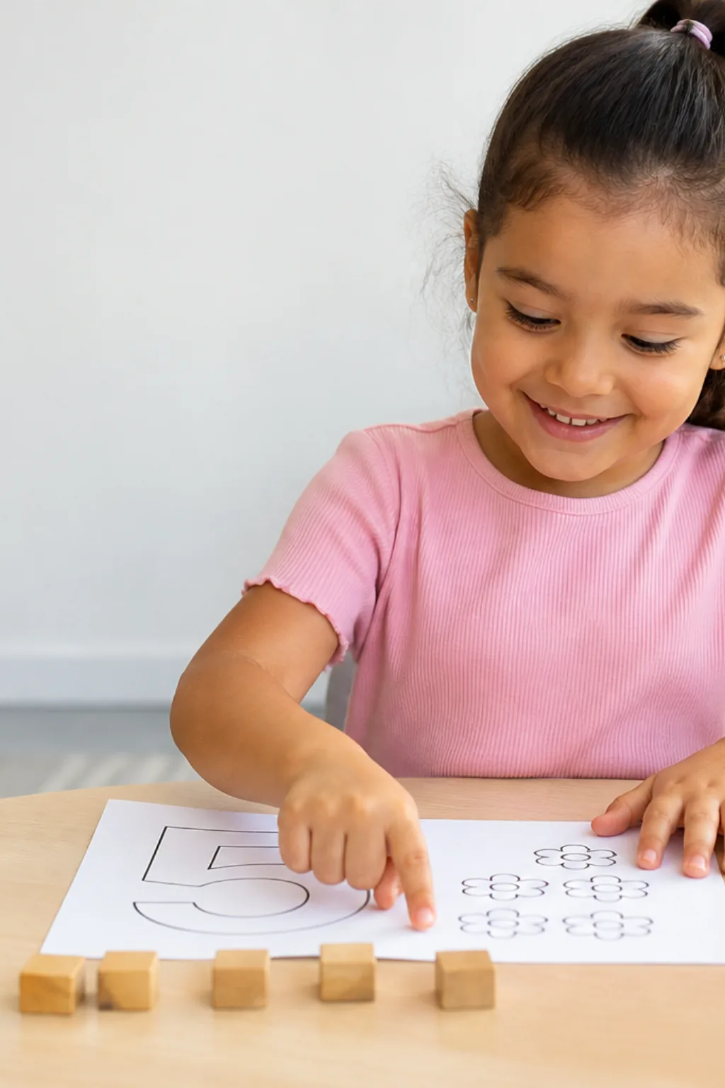 números e quantidades para colorir — exemplo criado na Desenhos pra Colorir