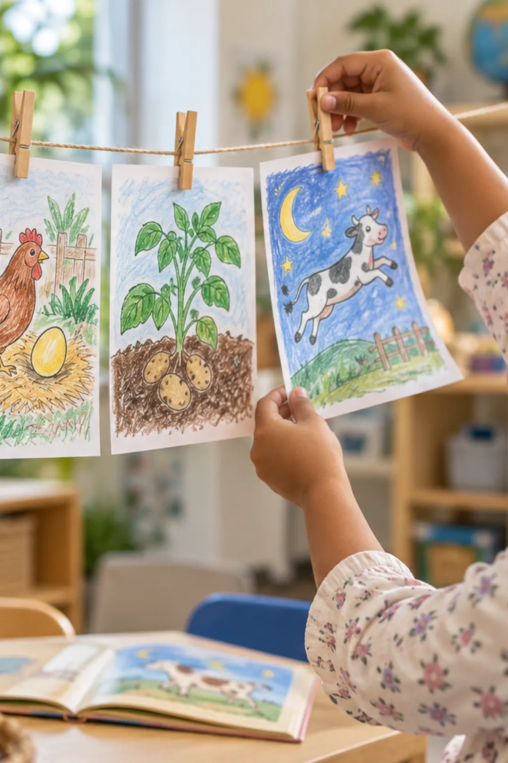 Desenhos de Parlendas para Colorir - Depois