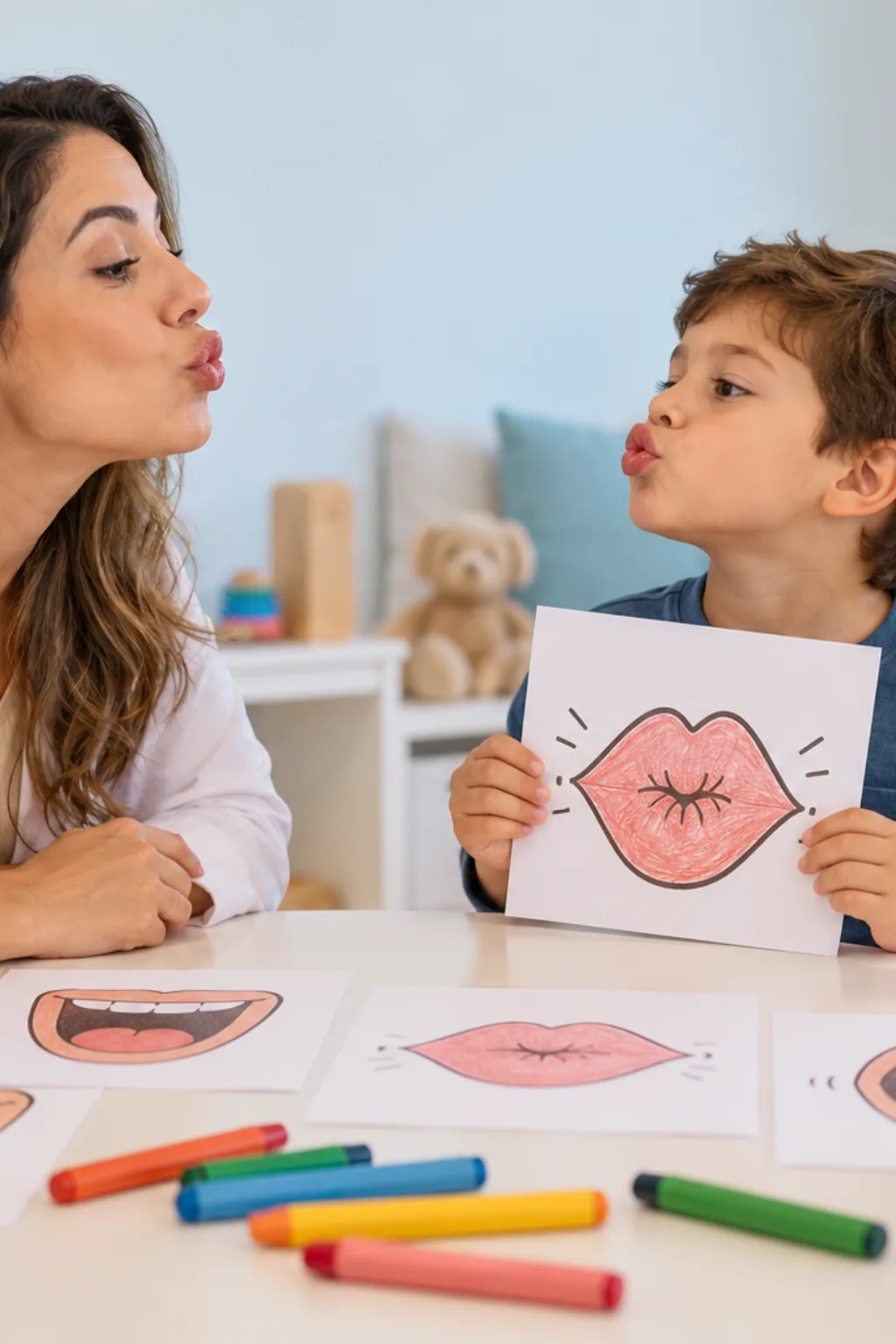 desenhos de boca para colorir — exemplo criado na Desenhos pra Colorir