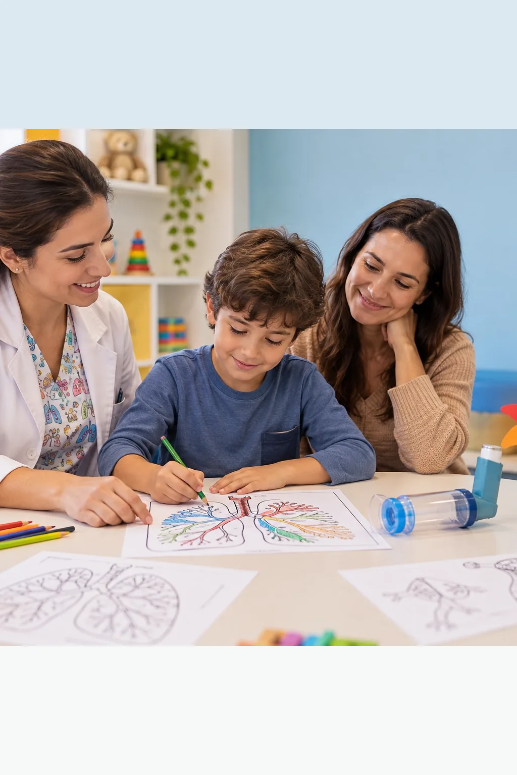 desenhos dos brônquios para colorir — exemplo criado na Desenhos pra Colorir