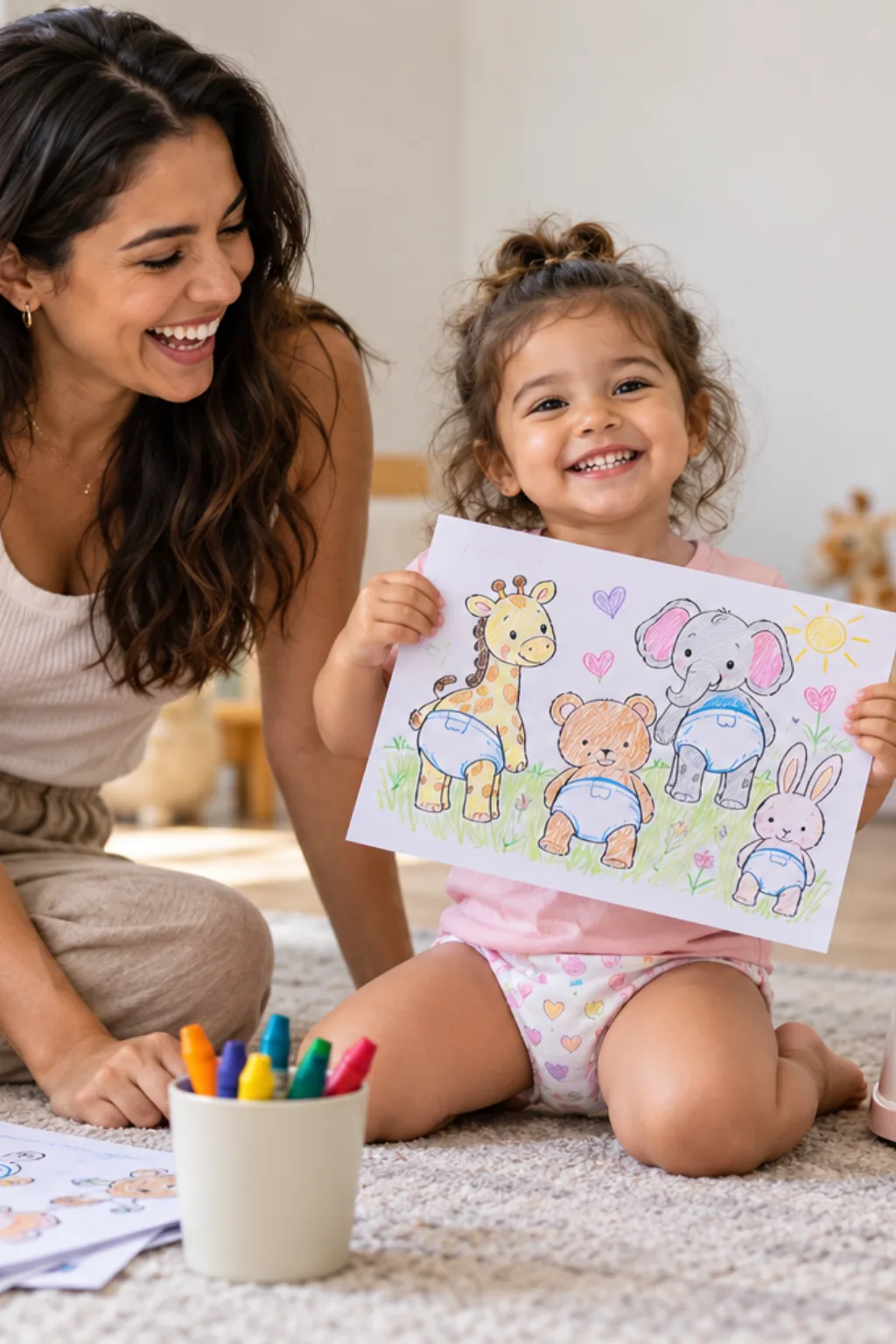 desenhos de bumbum para colorir — exemplo criado na Desenhos pra Colorir